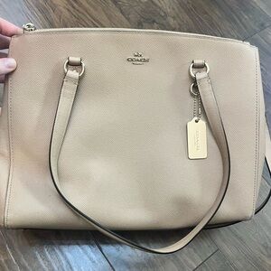 Coach Beige Leather Bag